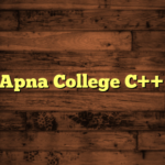 GDL Apna College C++ DSA